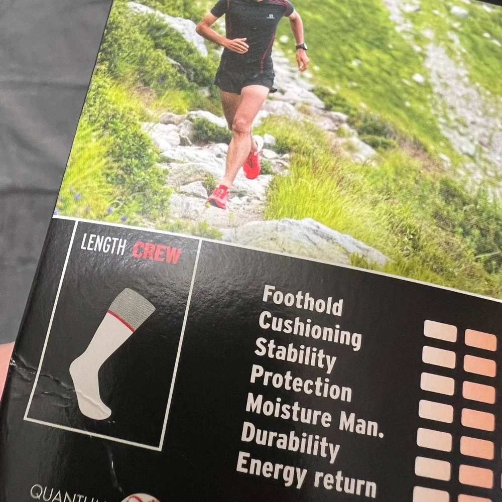 Salomon NSO‎ Long Run Crew Running Socks - Size Small